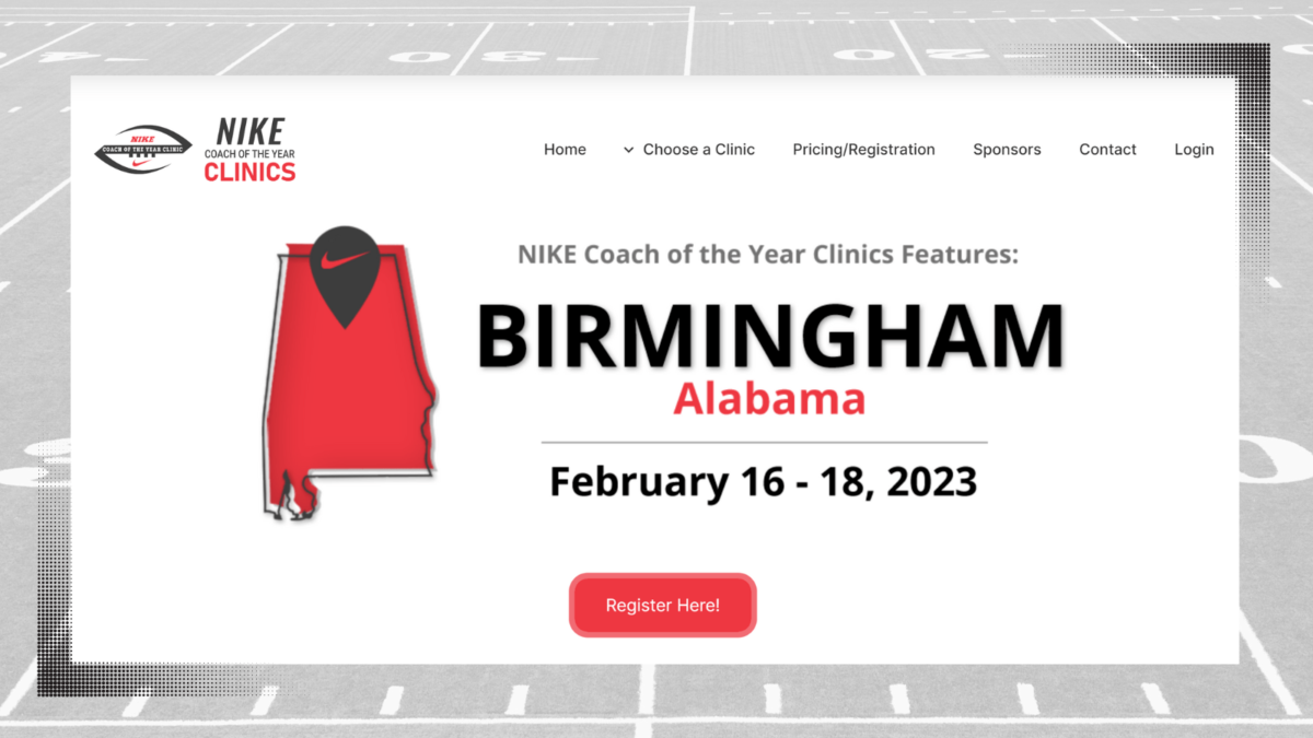 Bill Clark To Lead Nike Clinic In Birmingham; Youth Coaches Are Invited, Too